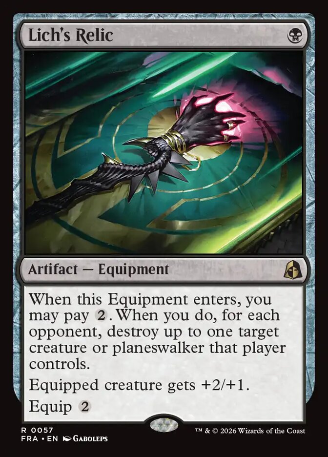 Lich's Relic - carta Magic The Gathering