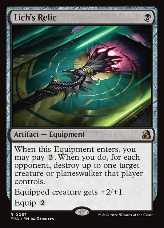 Lich's Relic - carta Magic The Gathering