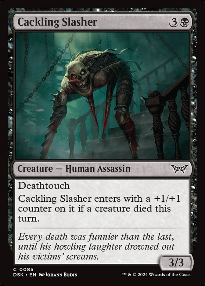 Cackling Slasher - carta Magic The Gathering