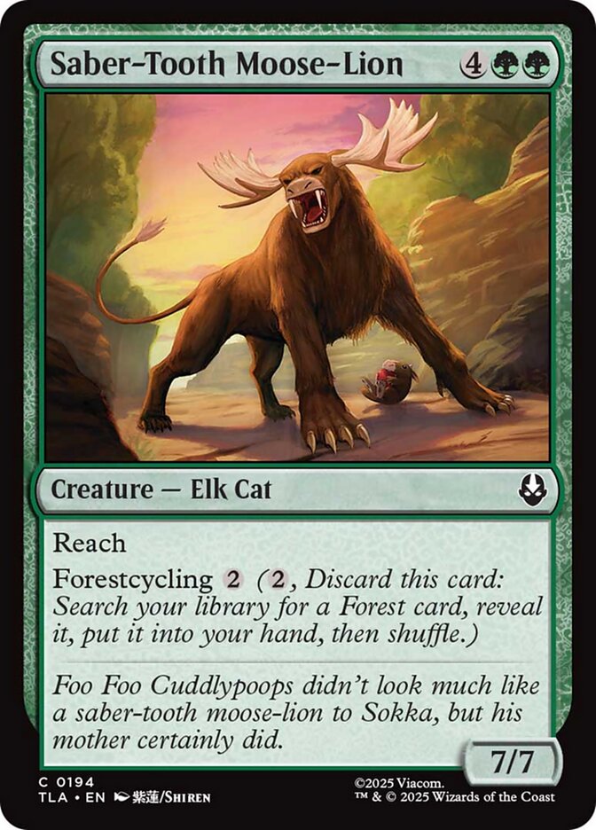 Saber-Tooth Moose-Lion - TLA-194-NF-UNI