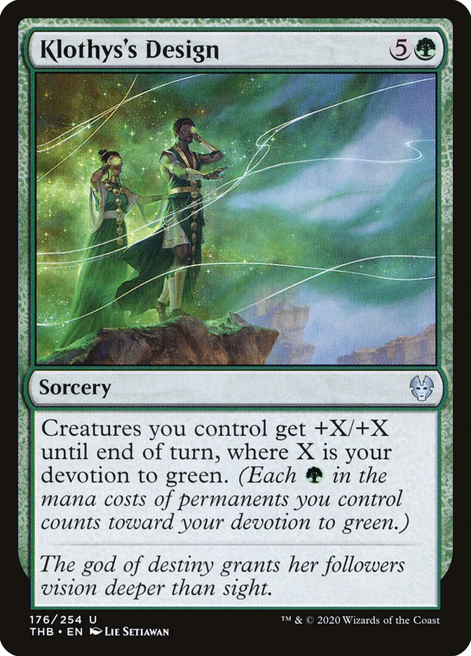 Klothys's Design - carta Magic The Gathering