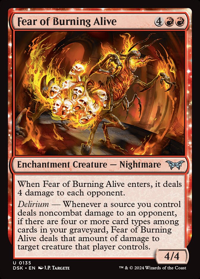 Fear of Burning Alive - carta Magic The Gathering