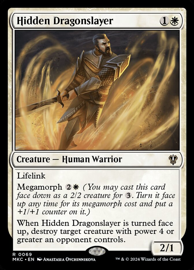Hidden Dragonslayer - carta Magic The Gathering