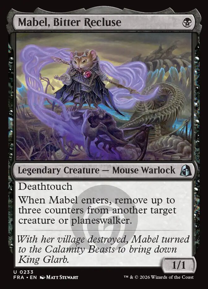 Mabel, Bitter Recluse - carta Magic The Gathering
