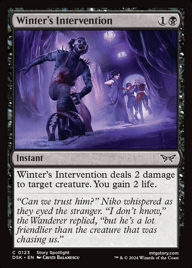Winter's Intervention - carta Magic The Gathering