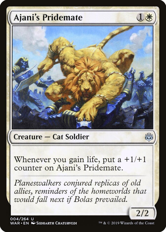 Ajani's Pridemate - carta Magic The Gathering