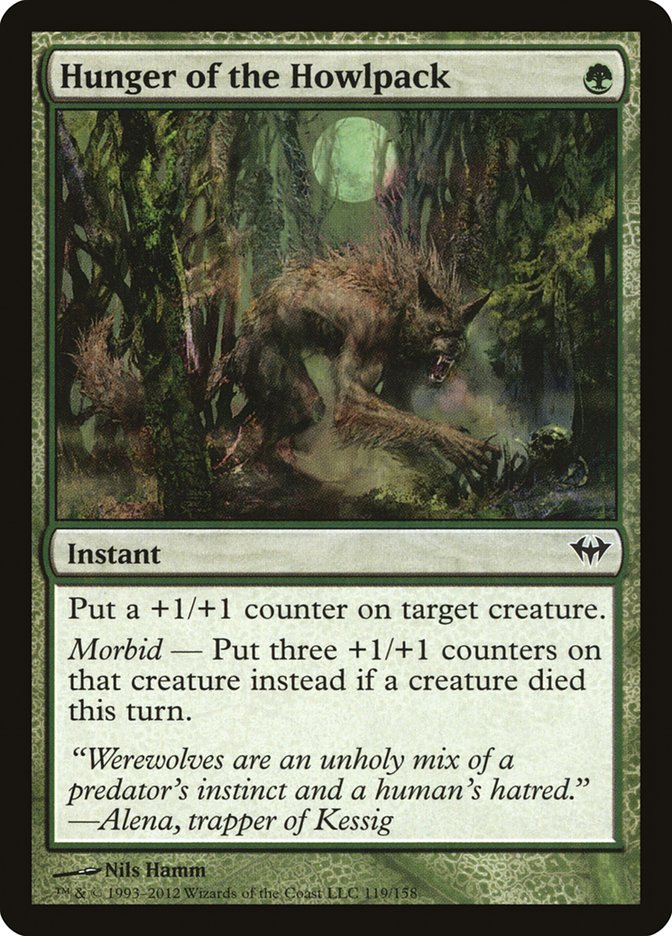 Hunger of the Howlpack - carta Magic The Gathering