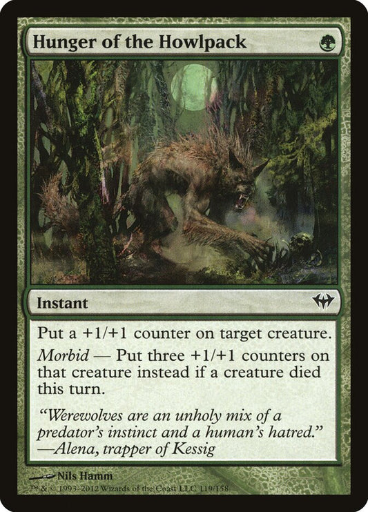 Hunger of the Howlpack - carta Magic The Gathering