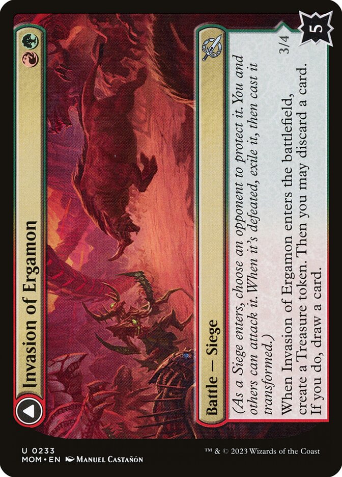 Invasion of Ergamon - carta Magic The Gathering
