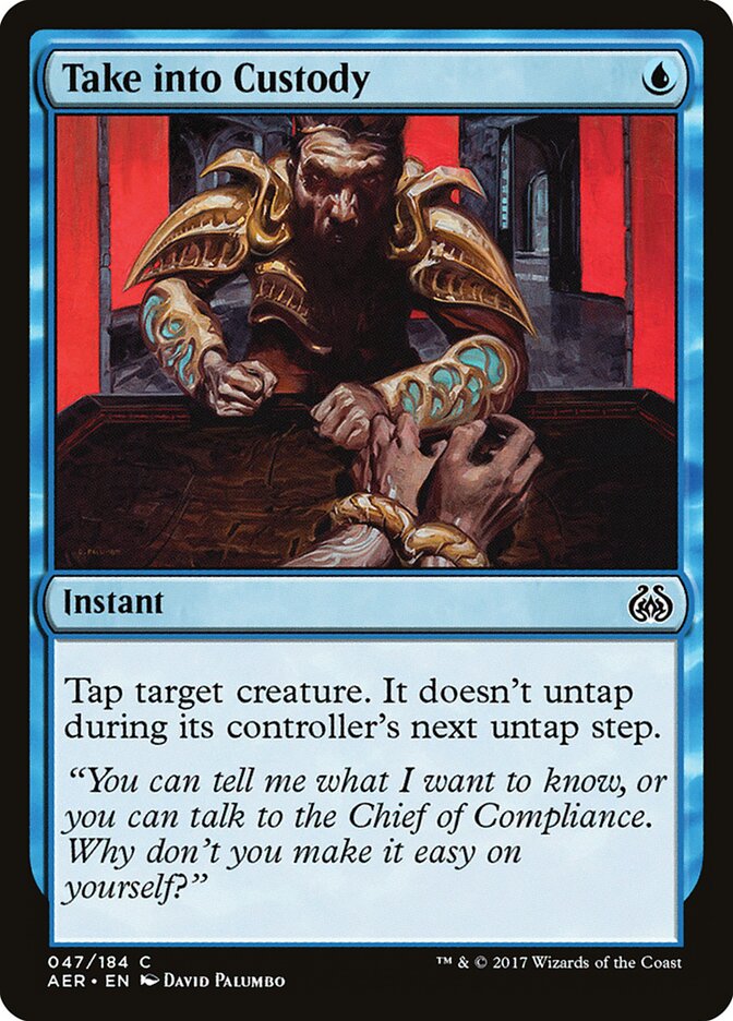 Take into Custody - carta Magic The Gathering