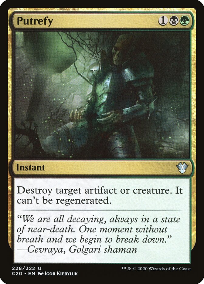 Putrefy - carta Magic The Gathering