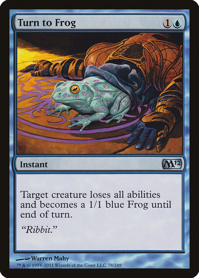 Turn to Frog - carta Magic The Gathering