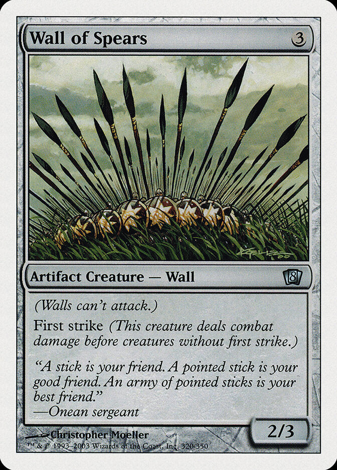 Wall of Spears - carta Magic The Gathering