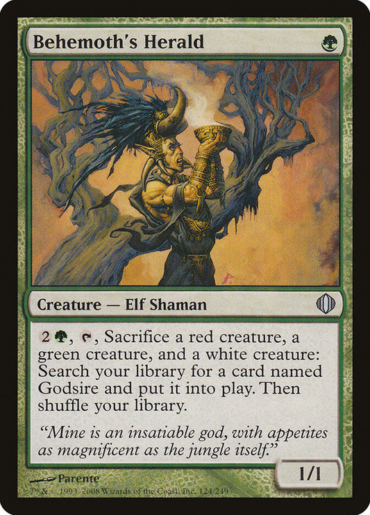 Behemoth's Herald - carta Magic The Gathering