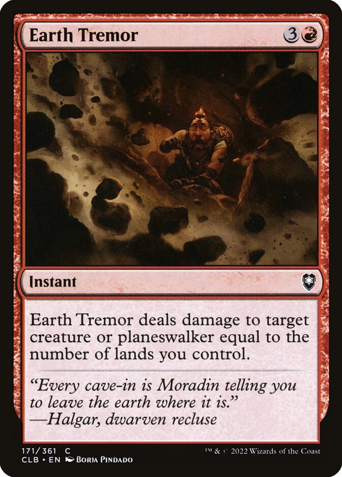 Earth Tremor - carta Magic The Gathering