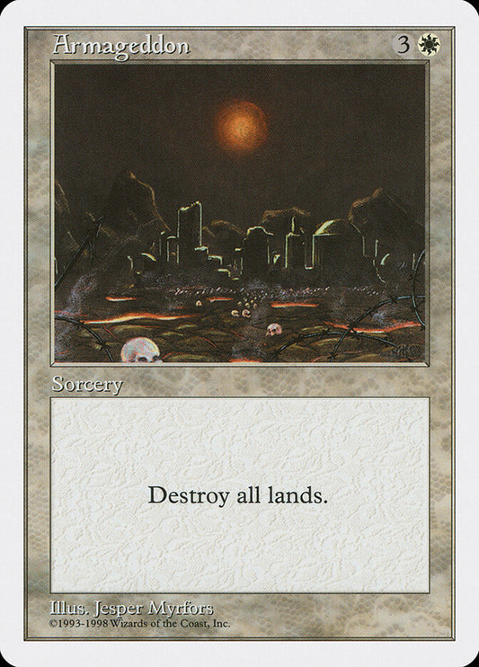 Armageddon - carta Magic The Gathering