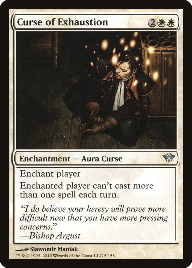 Curse of Exhaustion - carta Magic The Gathering