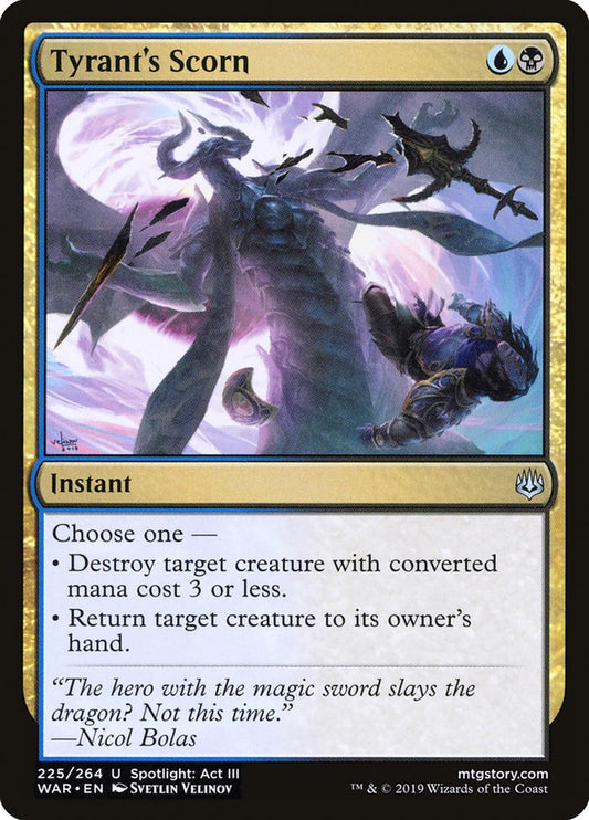 Tyrant's Scorn - carta Magic The Gathering