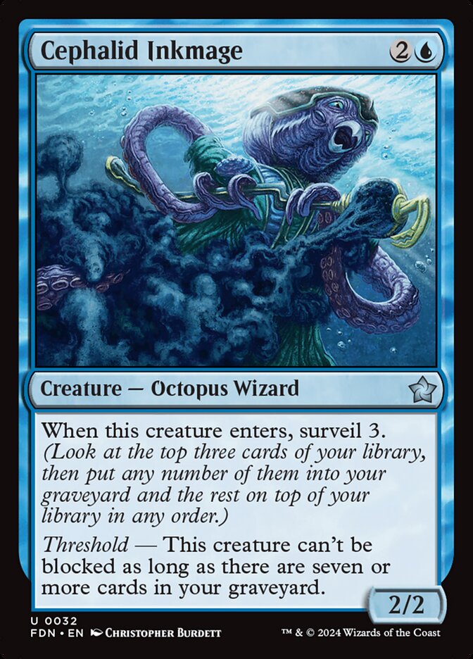 Cephalid Inkmage - carta Magic The Gathering