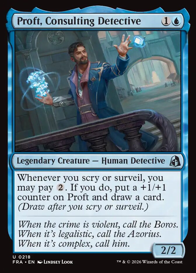 Proft, Consulting Detective - carta Magic The Gathering
