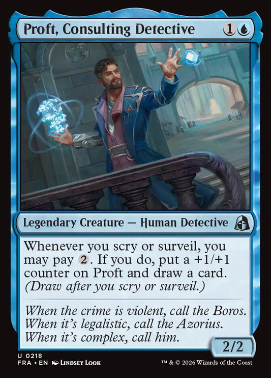 Proft, Consulting Detective - carta Magic The Gathering