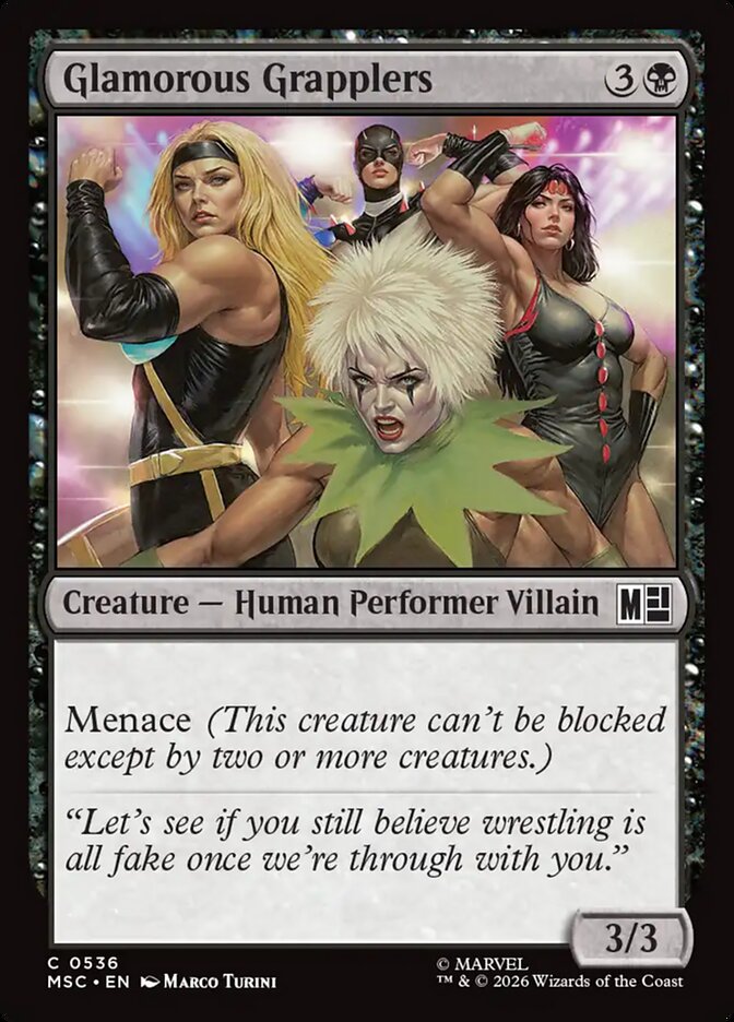 Glamorous Grapplers - carta Magic The Gathering