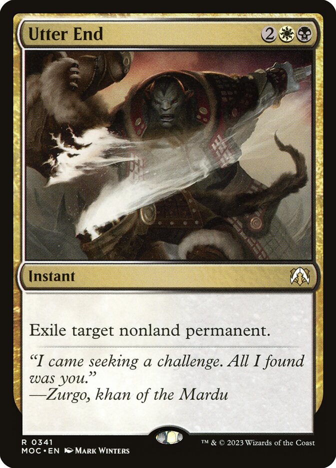 Utter End - MOC-341-NF-STD