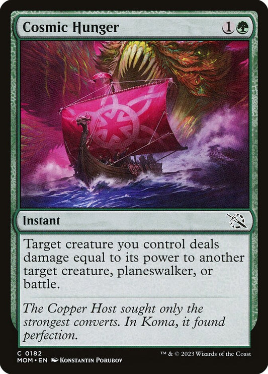 Cosmic Hunger - carta Magic The Gathering