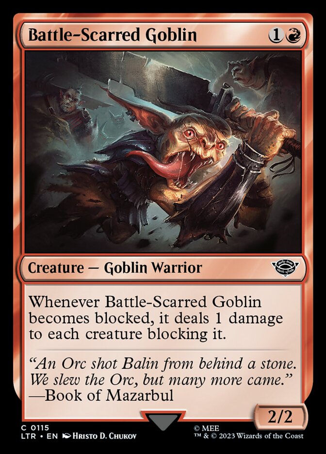 Battle-Scarred Goblin - carta Magic The Gathering