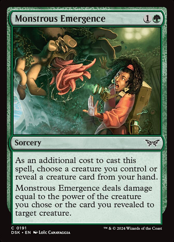 Monstrous Emergence - carta Magic The Gathering