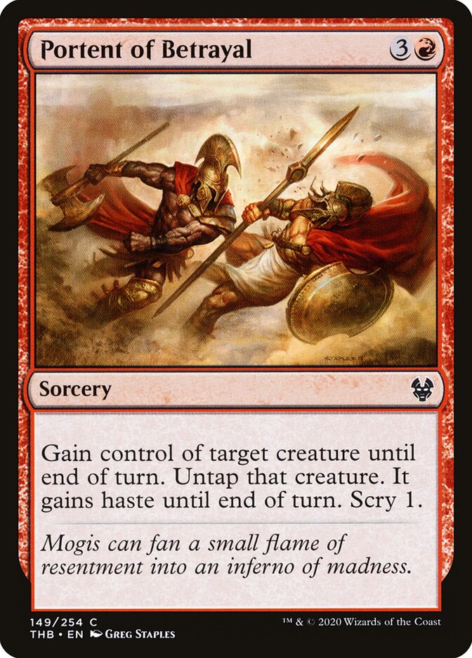 Portent of Betrayal - carta Magic The Gathering