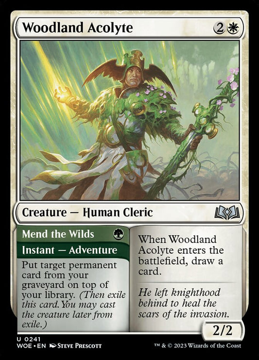 Woodland Acolyte // Mend the Wilds - WOE-241-NF-STD