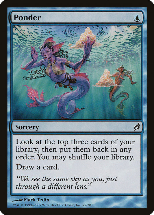 Ponder - carta Magic The Gathering