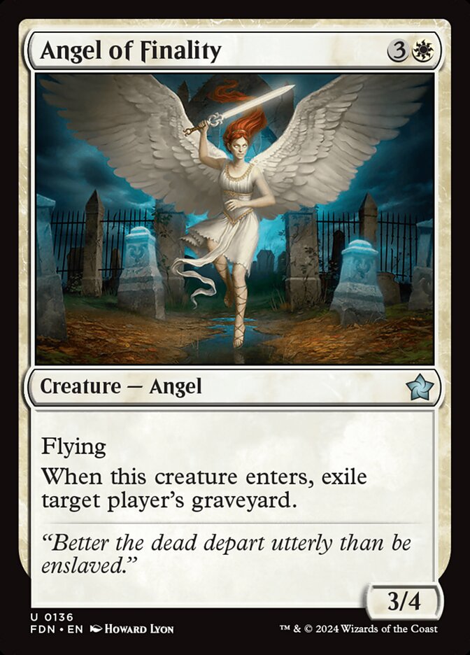 Angel of Finality - FDN-136-NF-STA