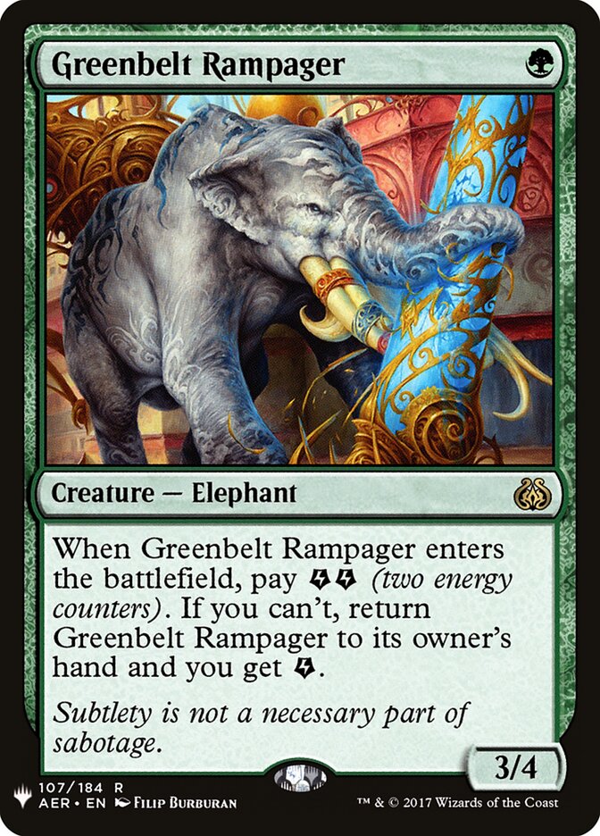 Greenbelt Rampager - carta Magic The Gathering