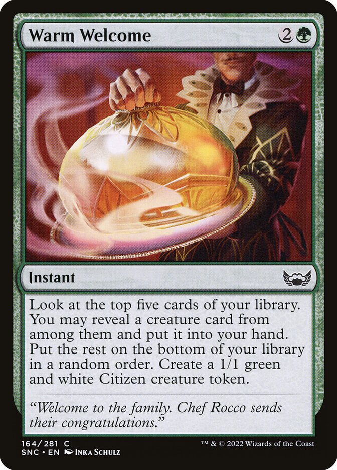 Warm Welcome - carta Magic The Gathering