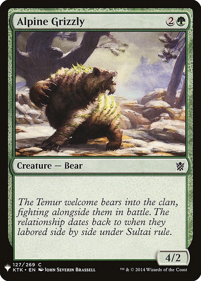 Alpine Grizzly - carta Magic The Gathering