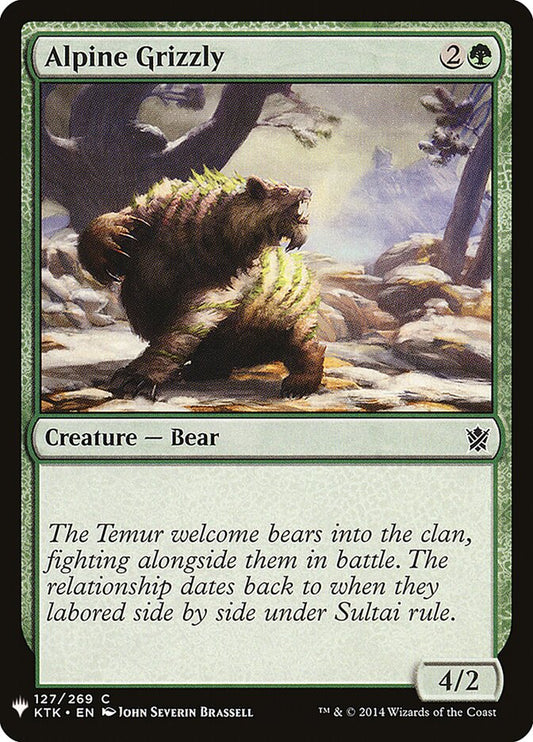 Alpine Grizzly - carta Magic The Gathering