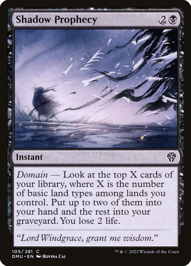 Shadow Prophecy - carta Magic The Gathering