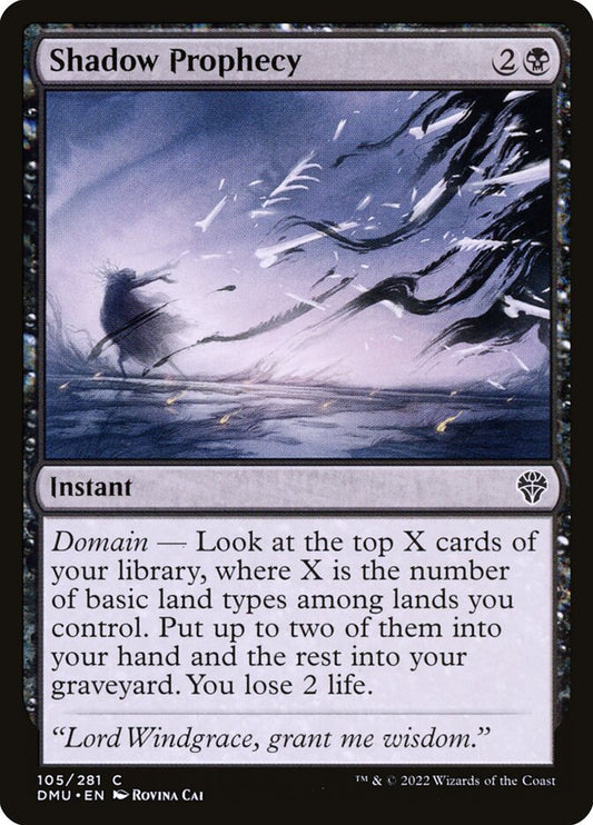 Shadow Prophecy - carta Magic The Gathering