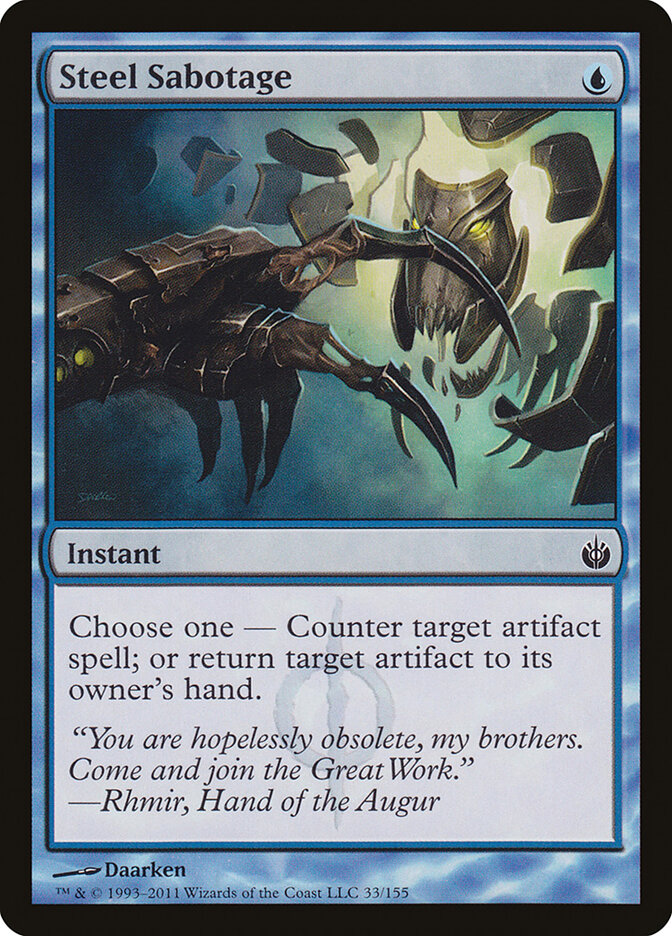 Steel Sabotage - carta Magic The Gathering
