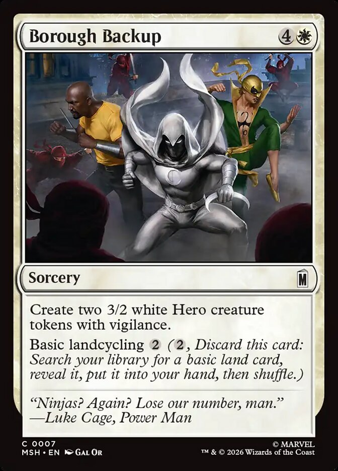 Borough Backup - carta Magic The Gathering