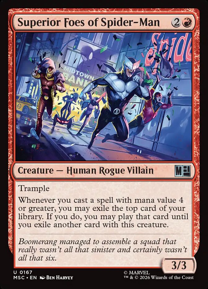 Superior Foes of Spider-Man - carta Magic The Gathering