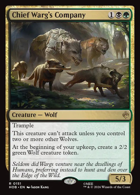 Chief Warg's Company - carta Magic The Gathering
