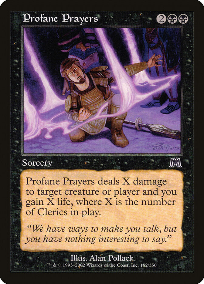 Profane Prayers - carta Magic The Gathering