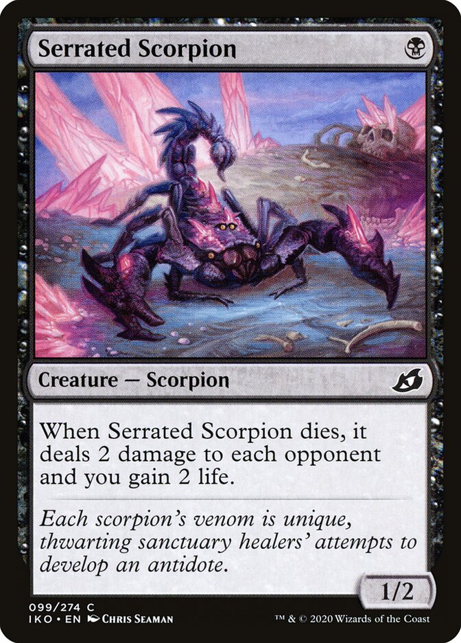 Serrated Scorpion - carta Magic The Gathering