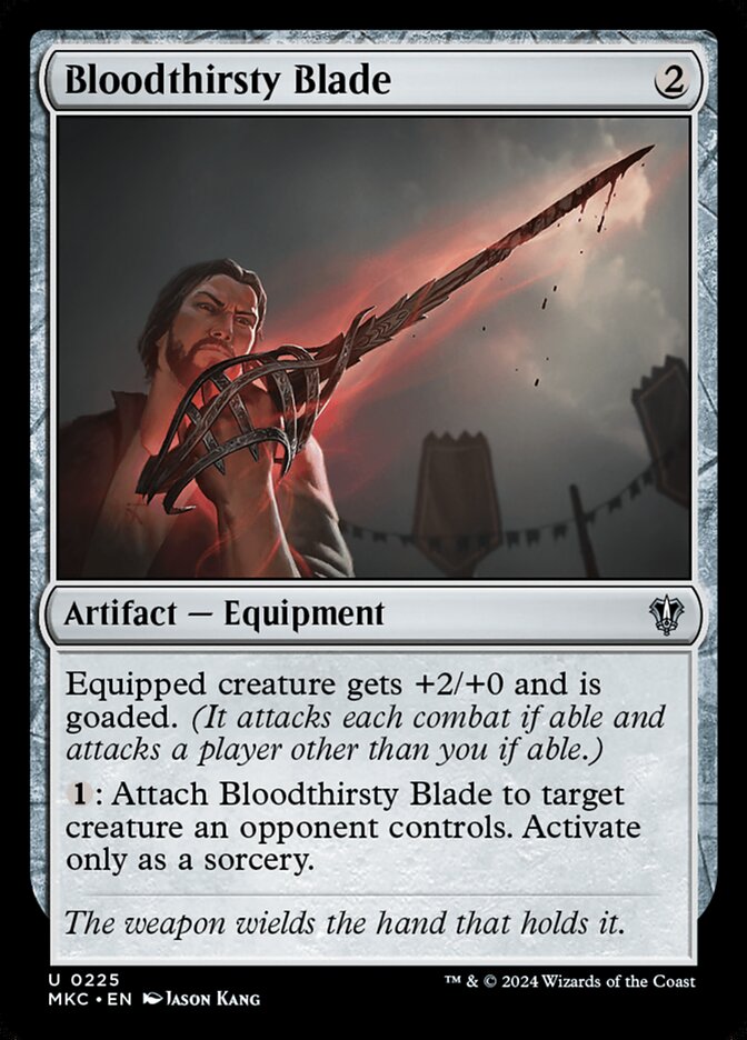 Bloodthirsty Blade - carta Magic The Gathering