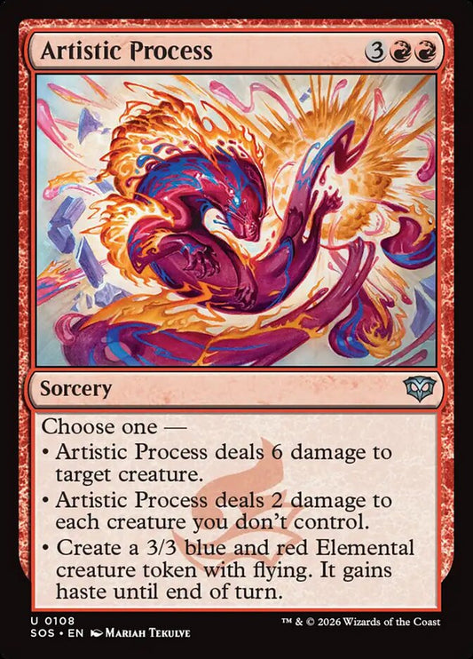 Artistic Process - carta Magic The Gathering