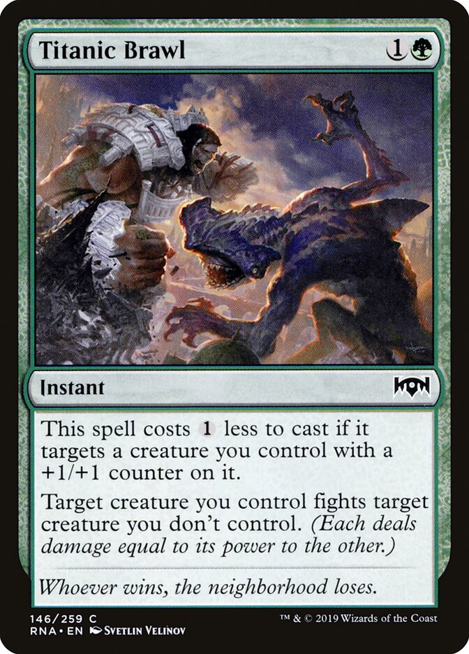 Titanic Brawl - carta Magic The Gathering