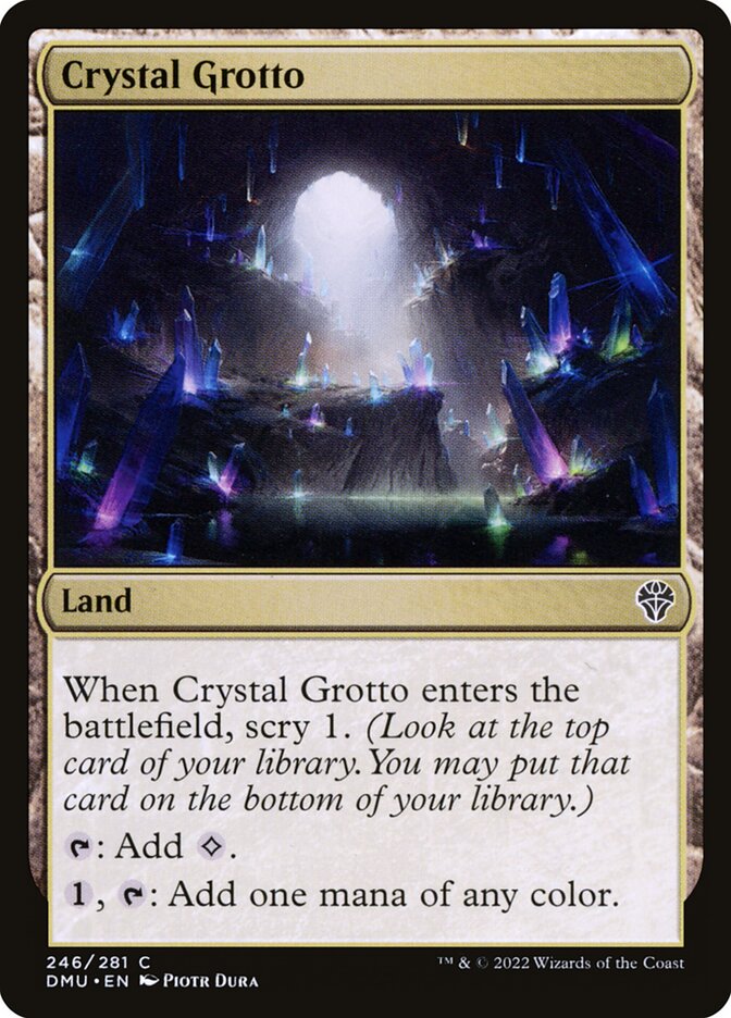 Crystal Grotto - carta Magic The Gathering